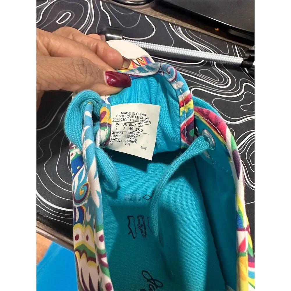 Converse Jack Purcell Women's Floral Paisley Sneakers Size 5.5 - Picture 6 of 12